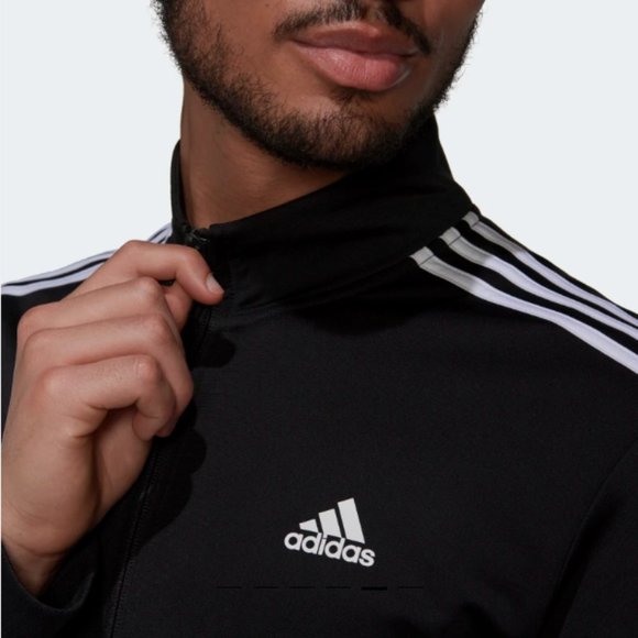 ADIDAS Essentials Black 3-Stripes Track Suit - Picture 8 of 16